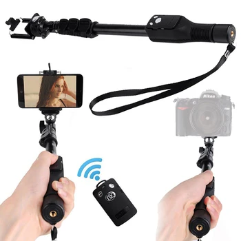 Wireless Self-timer Tripod for iPhone Huawei Xiaomi YT-1288 Bluetooth Remote Control Selfie Stick Adjustable Phone Camera
Wireless Self-timer Tripod for iPhone Huawei Xiaomi YT-1288 Bluetooth Remote Control Selfie Stick Adjustable Phone Camera