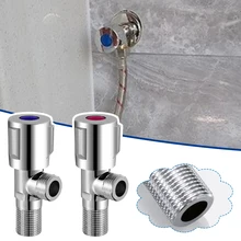 1/2 Inch Copper Angle Stop Valve Kitchen Bathroom Sink Triangle Tap Hot Cold Quick Opening Angle Valve Standard Head Accessory
1/2 Inch Copper Angle Stop Valve Kitchen Bathroom Sink Triangle Tap Hot Cold Quick Opening Angle Valve Standard Head Accessory