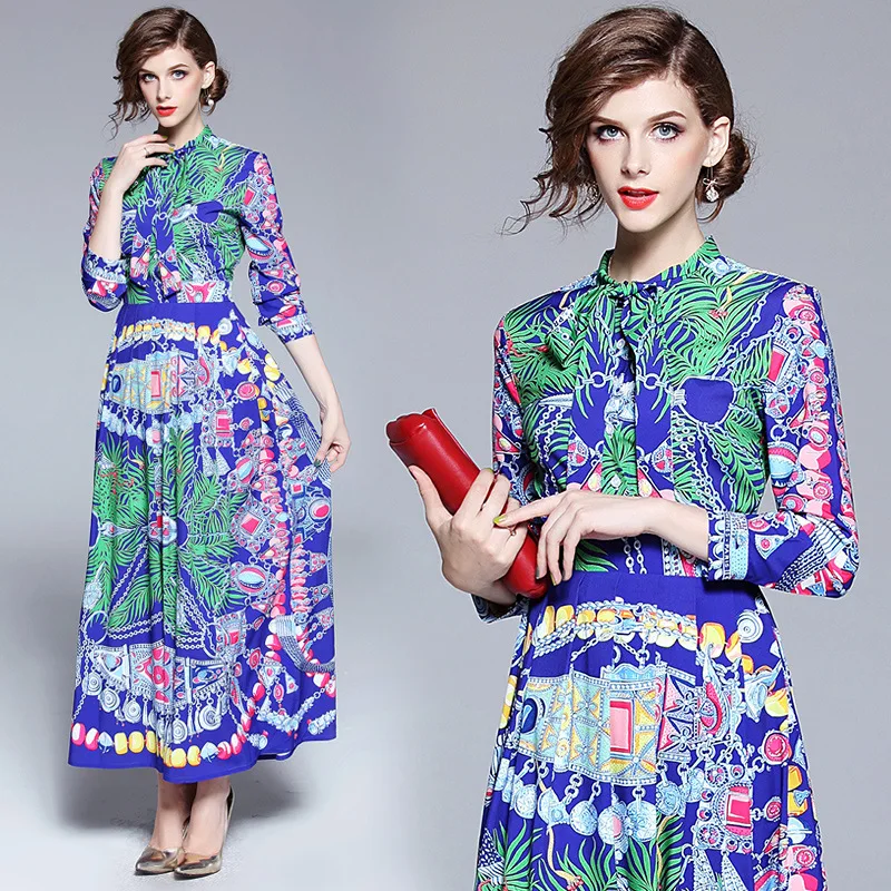 Photo Shoot New Style Europe And America Retro Abstract Pastoral Style Printed xi ling Big Hemline Dress
Photo Shoot New Style Europe And America Retro Abstract Pastoral Style Printed xi ling Big Hemline Dress
