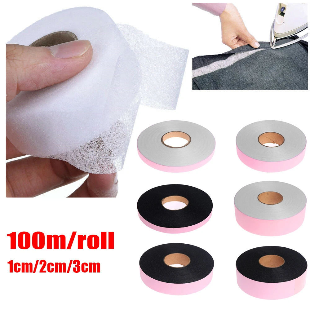 1 Roll 100 meters Iron On Hemming Tape Single-sided adhesive fabric Roll Clothes Sewing Turn up Hem DIY Craft Accessories
1 Roll 100 meters Iron On Hemming Tape Single-sided adhesive fabric Roll Clothes Sewing Turn up Hem DIY Craft Accessories