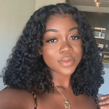 Brazilian Loose Curly 4x4 Closure Water Wave Bob Wig Pixie Cut Wigs With Baby Hair Lace Front Human Hair Wigs Pre Plucked
Brazilian Loose Curly 4x4 Closure Water Wave Bob Wig Pixie Cut Wigs With Baby Hair Lace Front Human Hair Wigs Pre Plucked