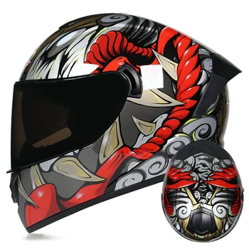 Motorcycle Helmet Crash Helmet Riding Full Face Helmets Biker Motorbike Moto Helmet Double Lens Riding Biker Casco DOT Approved
Motorcycle Helmet Crash Helmet Riding Full Face Helmets Biker Motorbike Moto Helmet Double Lens Riding Biker Casco DOT Approved
