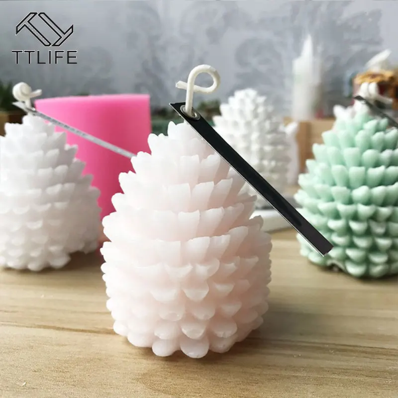 TTLIFE 3D Christmas Pine Cone Silicone Candle Mold DIY Handmade Aromatherapy Candles Beeswax Pinecone Candle Making Mould Gift
TTLIFE 3D Christmas Pine Cone Silicone Candle Mold DIY Handmade Aromatherapy Candles Beeswax Pinecone Candle Making Mould Gift