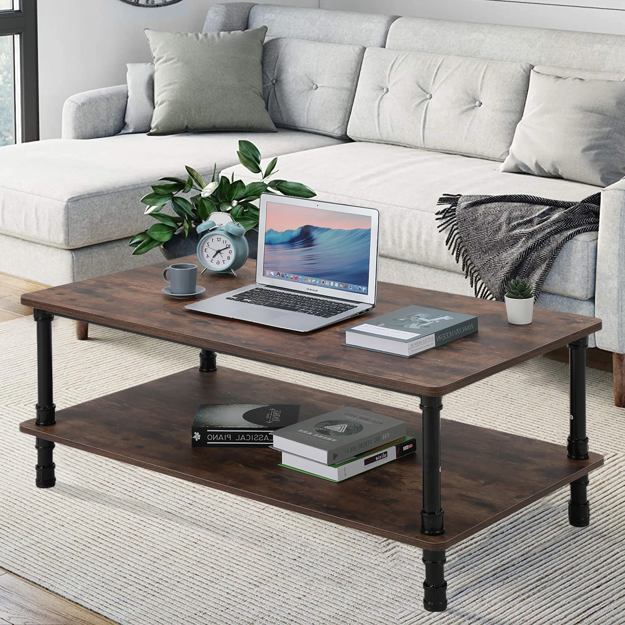 Rectangle Sofa End Table Modern Industrial Tea Coffee Table Two Layer Storage Capacity Table For Living Room Home Furniture
Rectangle Sofa End Table Modern Industrial Tea Coffee Table Two Layer Storage Capacity Table For Living Room Home Furniture