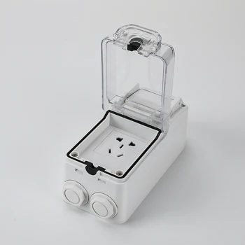 Outdoor waterproof socket IP66 five-hole one-button power-off industrial rain-proof charging socket
Outdoor waterproof socket IP66 five-hole one-button power-off industrial rain-proof charging socket