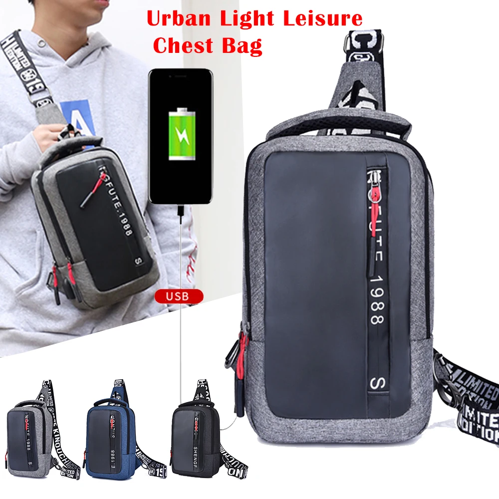 Multifunction Crossbody Bags Men USB Charging Chest Pack Short Trip Messengers Chest Bag Water Repellent Shoulder Bag Male
Multifunction Crossbody Bags Men USB Charging Chest Pack Short Trip Messengers Chest Bag Water Repellent Shoulder Bag Male