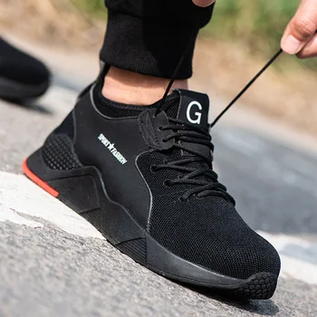 Boots men Steel Toe Man Construction Safety Shoes Steel Toe Sneakers Anti Slip Work Boots Outdoor Protect Feet chaussure homme
Boots men Steel Toe Man Construction Safety Shoes Steel Toe Sneakers Anti Slip Work Boots Outdoor Protect Feet chaussure homme