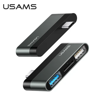 USAMS USB HUB Adapter Multi port USB type c to USB 3.0 HDMI Micro SD TF card converter for MacBook huawei xiaomi mi Notebook pro
USAMS USB HUB Adapter Multi port USB type c to USB 3.0 HDMI Micro SD TF card converter for MacBook huawei xiaomi mi Notebook pro