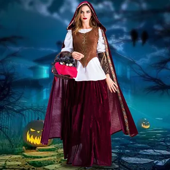 Women Halloween Cosplay Vintage Style Witch Middle Ages Court DressFashion Supplier Boy Girl The Man Woman Sexy Work
Women Halloween Cosplay Vintage Style Witch Middle Ages Court DressFashion Supplier Boy Girl The Man Woman Sexy Work
