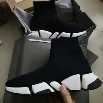 New Speed Trainers Knits Sock Shoes Runner Shoes High Quality Sock Triple Trainers Men Women Casual Shoes with box
New Speed Trainers Knits Sock Shoes Runner Shoes High Quality Sock Triple Trainers Men Women Casual Shoes with box