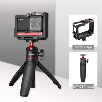 Insta360 One R Metal Vlog Cage Case Mounting Bracket Tripod Extend Cold Shoe for Insta360 One R LED Light Microphone Accessories
Insta360 One R Metal Vlog Cage Case Mounting Bracket Tripod Extend Cold Shoe for Insta360 One R LED Light Microphone Accessories