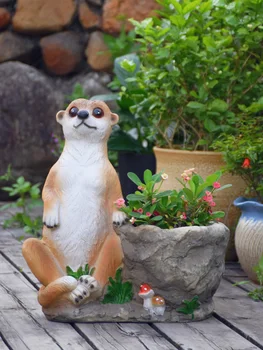 Creative Meerkat Look Around In A Mushroom Bush Resin Santa Flower Pot Animal Statue Garden Decor Indoor Outdoor Decor Ornament 
Creative Meerkat Look Around In A Mushroom Bush Resin Santa Flower Pot Animal Statue Garden Decor Indoor Outdoor Decor Ornament
