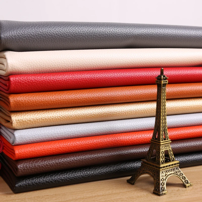 Leather fabric soft sofa small lychee car interior \waterproof imitation leather artificial