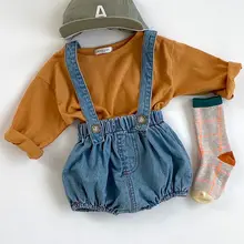 Ins Korean Version Of Male And Female Baby All-Match Spring And Autumn Suit Baby Fashion Bib Long-Sleeved T-Shirt Autumn Two-Pie
Ins Korean Version Of Male And Female Baby All-Match Spring And Autumn Suit Baby Fashion Bib Long-Sleeved T-Shirt Autumn Two-Pie