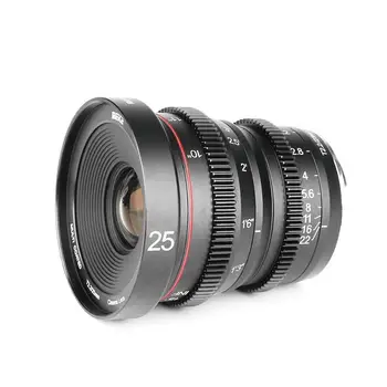 MEIKE MK 25mm T2.2 Manual Focus Lens Wide Angle Cinema Lens for Sony E-Mount for Fuji X-mount for M4/3 mount OLYMPUS/Panasonic
MEIKE MK 25mm T2.2 Manual Focus Lens Wide Angle Cinema Lens for Sony E-Mount for Fuji X-mount for M4/3 mount OLYMPUS/Panasonic