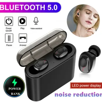 X18 TWS Wireless Earphone Stereo Bluetooth 5.0 Earphones Charging Bin Stealth Mini Sports Headphone Mini Bluetooth Earphones
X18 TWS Wireless Earphone Stereo Bluetooth 5.0 Earphones Charging Bin Stealth Mini Sports Headphone Mini Bluetooth Earphones