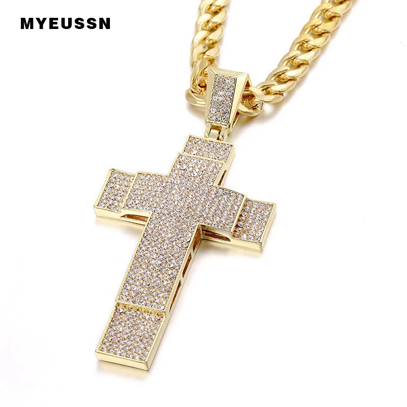 Bling Bling Double Wide Border Cross Necklace Men Iced Out Long Cuban Link Chain Pendants Zinc Alloy Charms Hip Hop Jewelry
Bling Bling Double Wide Border Cross Necklace Men Iced Out Long Cuban Link Chain Pendants Zinc Alloy Charms Hip Hop Jewelry