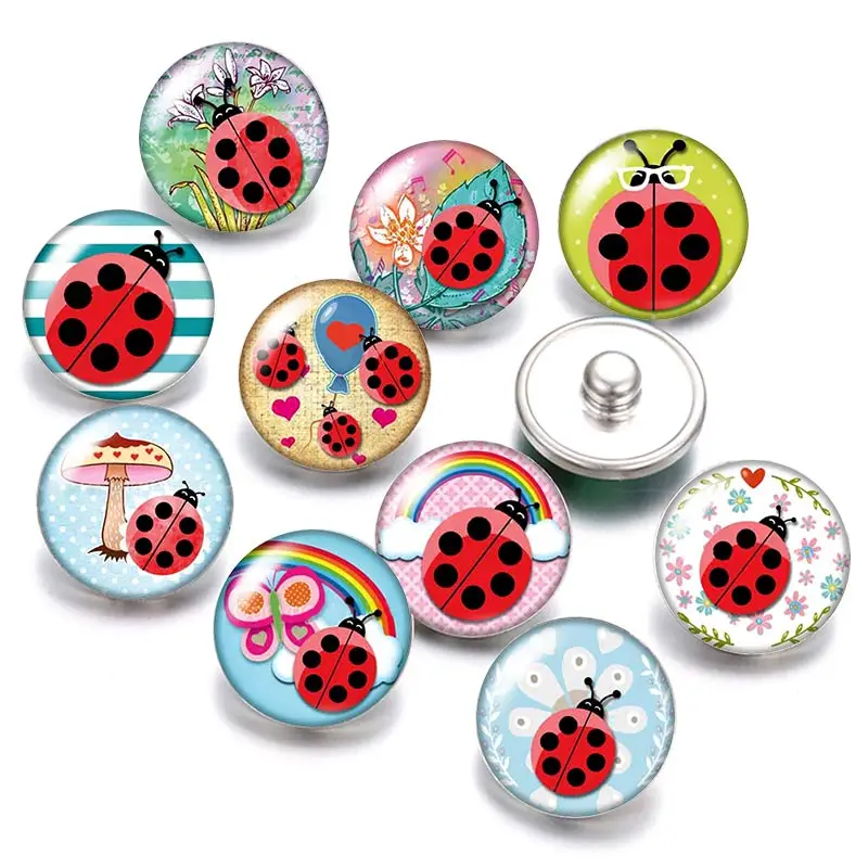 Beauty Lovely ladybug Bee 10pcs mixed 18mm/20mm glass cabochon&snap buttons DIY jewelry wholesale
Beauty Lovely ladybug Bee 10pcs mixed 18mm/20mm glass cabochon&snap buttons DIY jewelry wholesale