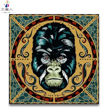 DIY oil painting by numbers with kits animal Gorilla logo draw pictures by numbers on canvas for room wall decor with frame
DIY oil painting by numbers with kits animal Gorilla logo draw pictures by numbers on canvas for room wall decor with frame
