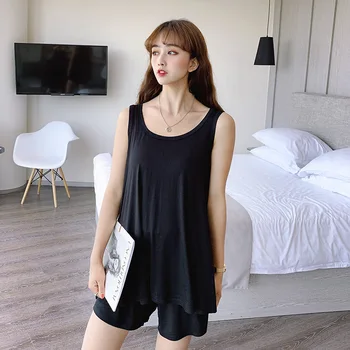 Summer Casual Pajamas Sets for Women XL,XXL Large Size Loose Ladies Home Clothes Two-piece Suit for Home Wear Female Pijama
Summer Casual Pajamas Sets for Women XL,XXL Large Size Loose Ladies Home Clothes Two-piece Suit for Home Wear Female Pijama