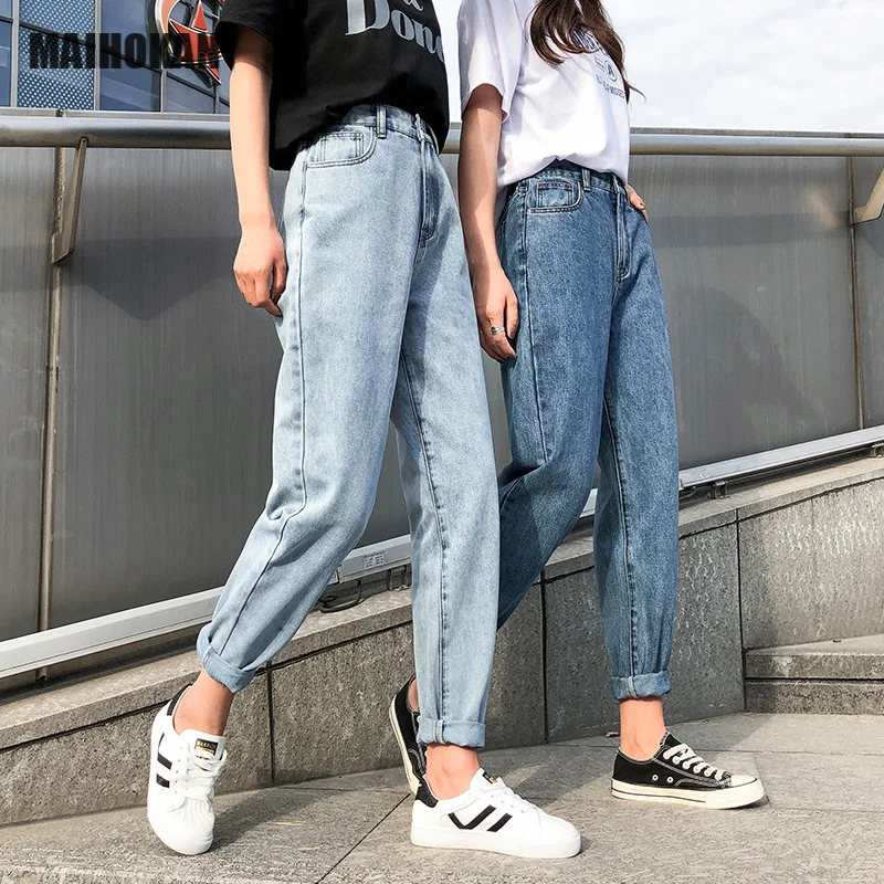 High Waist Jeans Woman Plus Size Street Style Elastic Waist Denim Pants Cotton Loose Coated Vintage Washed Boyfriend Jeans 2020
High Waist Jeans Woman Plus Size Street Style Elastic Waist Denim Pants Cotton Loose Coated Vintage Washed Boyfriend Jeans 2020