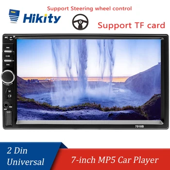 Hikity 2 din Car radio 7" HD coche Recorder MP5 Player Autoradio Car Stereo Bluetooth FM Mirror link Support Rear View Camera
Hikity 2 din Car radio 7" HD coche Recorder MP5 Player Autoradio Car Stereo Bluetooth FM Mirror link Support Rear View Camera