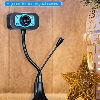 HD Webcam USB Web Camera with Noise Cancelling Microphone 360 Degree Rotation Webcam 640X480P
HD Webcam USB Web Camera with Noise Cancelling Microphone 360 Degree Rotation Webcam 640X480P