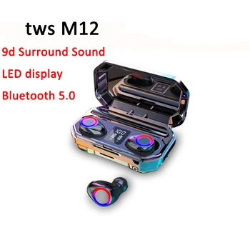 Dropshipping TWS M12 Sports Earphone 9D Sound Noise reduction Bluetooth 5.0 headphone Auto pairing mini Earbuds IPX7 Waterproof
Dropshipping TWS M12 Sports Earphone 9D Sound Noise reduction Bluetooth 5.0 headphone Auto pairing mini Earbuds IPX7 Waterproof