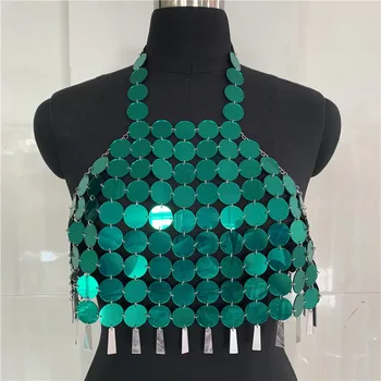 and the United States cross-border supply wafers hanging neck vest sexy backless sequins female BY0249 beach bikini 
and the United States cross-border supply wafers hanging neck vest sexy backless sequins female BY0249 beach bikini