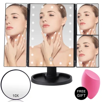 Makeup Mirror 22 LED Light Touch Screen Flexible Magnifying 1X/2X/3X/10X Cosmetic Vanity Mirror USB Or Battery Use Adjustable
Makeup Mirror 22 LED Light Touch Screen Flexible Magnifying 1X/2X/3X/10X Cosmetic Vanity Mirror USB Or Battery Use Adjustable