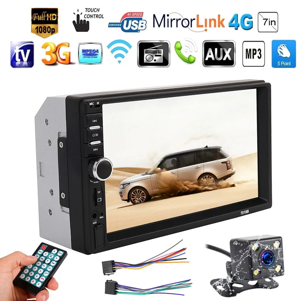 7" HD Touch Screen Car Multimedia Player 2din FM Radio mirror link Autoaudio Bluetooth MP5 Player Autoradio Rear View Camera
7" HD Touch Screen Car Multimedia Player 2din FM Radio mirror link Autoaudio Bluetooth MP5 Player Autoradio Rear View Camera
