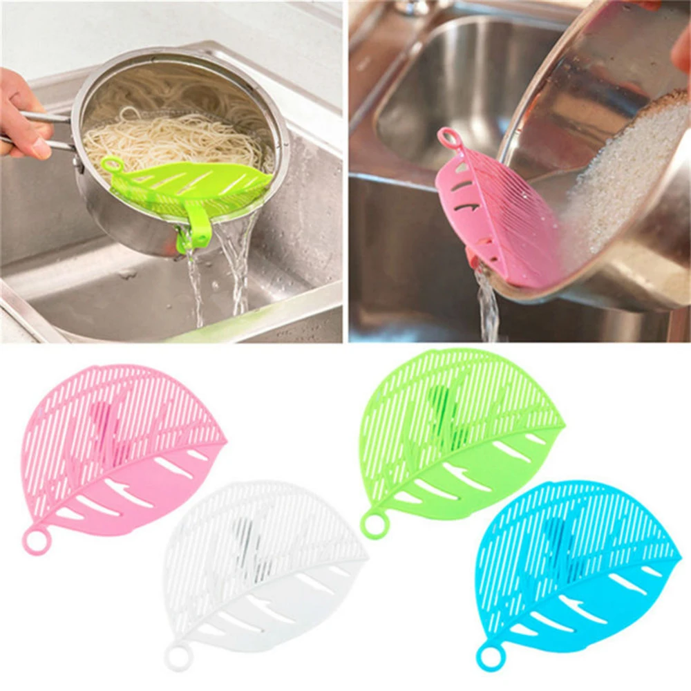 Hot Rice Wash Filtering Baffle Sieve Beans Peas Washing Filter Drain Board Snap-Type Leaf Shape Rice Cleaning Strainer Gadget
Hot Rice Wash Filtering Baffle Sieve Beans Peas Washing Filter Drain Board Snap-Type Leaf Shape Rice Cleaning Strainer Gadget