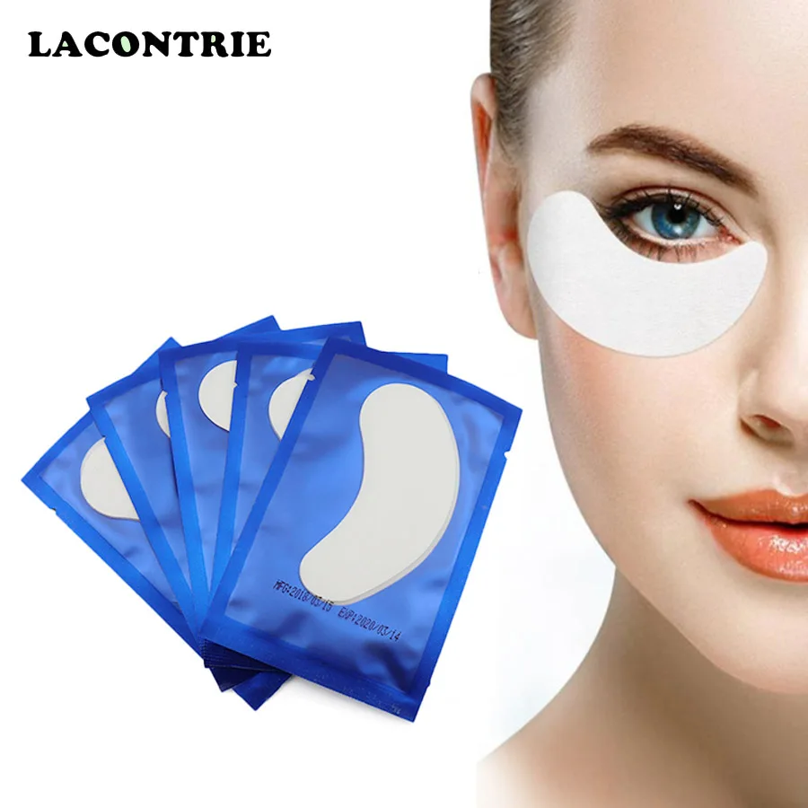 20/100 pairs eyelash pads for Beauty salon Profession extension Sterile patch Sticker Wraps Hydrogel eye | Красота и здоровье