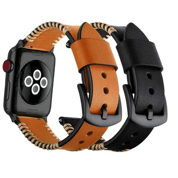 String Leather Wristband Strap Replacement for iWatch 1/2/3/4 Smart Sports Watch Strap for Apple Watch 1/2/3/4 Smart Accessory 
String Leather Wristband Strap Replacement for iWatch 1/2/3/4 Smart Sports Watch Strap for Apple Watch 1/2/3/4 Smart Accessory