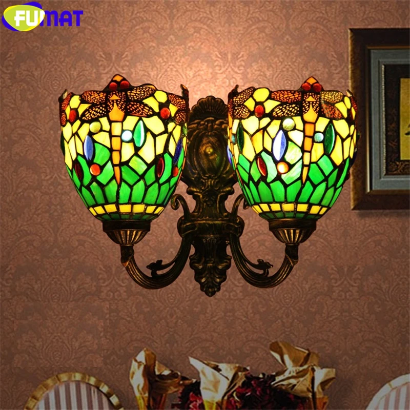 FUMAT Green Stained Glass Wall Lamp Tiffany Style One Double Heads Dragonfly Mirror Bedside Backlight Corridor Dimming Bar Light
FUMAT Green Stained Glass Wall Lamp Tiffany Style One Double Heads Dragonfly Mirror Bedside Backlight Corridor Dimming Bar Light