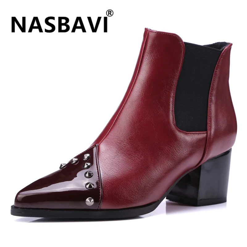 NASBAVI new European style contracted Tide Girl Boots Woman British Style Rivet Boots Martin Boots Winter High-heeled Shoes
NASBAVI new European style contracted Tide Girl Boots Woman British Style Rivet Boots Martin Boots Winter High-heeled Shoes