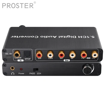 Prozor 192kHz DAC Converter Decoder With Volume Control Support AC-3 5.1CH Analog and 3.5mm Jack Audio Converter Adapter
Prozor 192kHz DAC Converter Decoder With Volume Control Support AC-3 5.1CH Analog and 3.5mm Jack Audio Converter Adapter