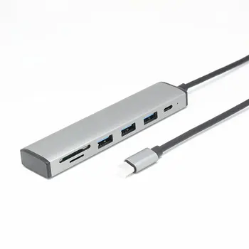 Type-C Three-Port Usb Hub Docking Station With Power Port 3.0 Six-In-One Tf Card Reader Hub Usb Type-C Card Reader
Type-C Three-Port Usb Hub Docking Station With Power Port 3.0 Six-In-One Tf Card Reader Hub Usb Type-C Card Reader