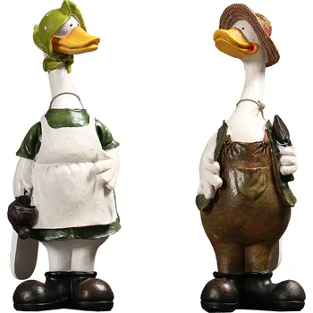 American Country Creative Small Ornaments Couples Duck Craftwork Wine Cabinet Living Room Home Sculpture Decorative Gift M4980
American Country Creative Small Ornaments Couples Duck Craftwork Wine Cabinet Living Room Home Sculpture Decorative Gift M4980