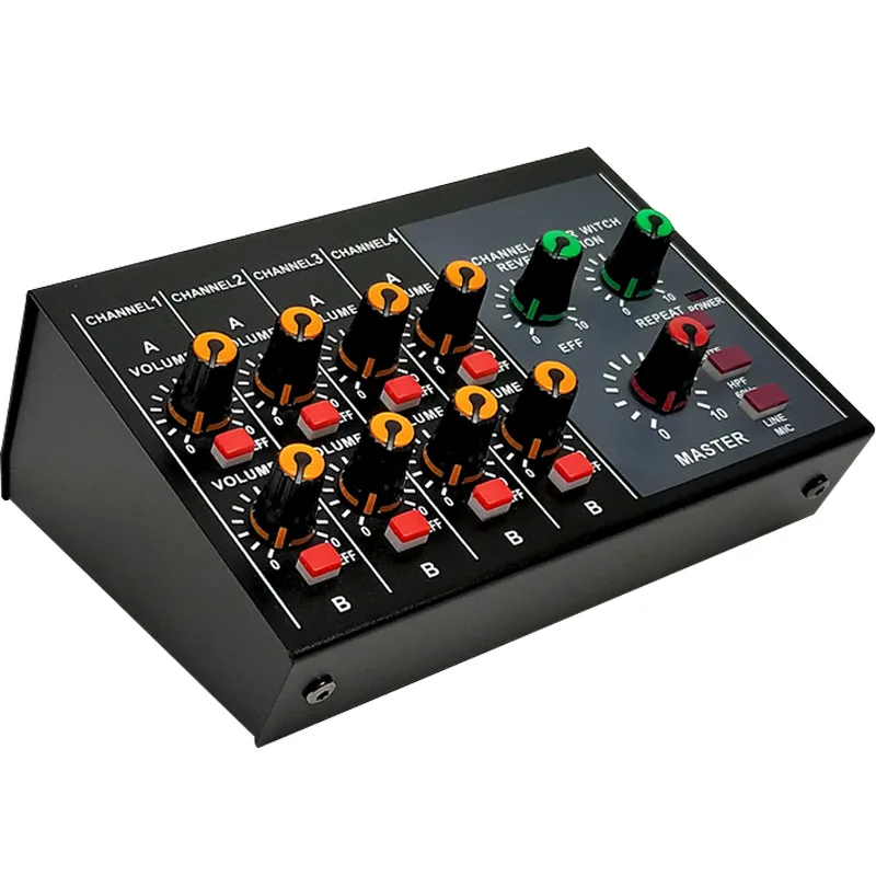 ABKT-Mixing Console Professional 8-Channel Portable Mixer Lower Noise with Reverb Effect for Home Karaoke Live Stage MIX-428(EU
ABKT-Mixing Console Professional 8-Channel Portable Mixer Lower Noise with Reverb Effect for Home Karaoke Live Stage MIX-428(EU