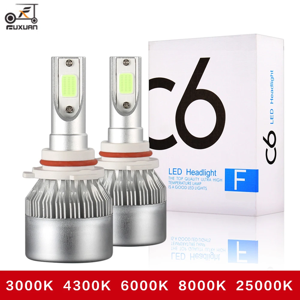 

2pcs H4 H1 H3 H7 H11 H8 H9 H27 880 881 9005 HB3 9006 HB4 Led Headlight Bulbs 72W 12000LM 6000KCar Styling 3000K 4300K 8000K