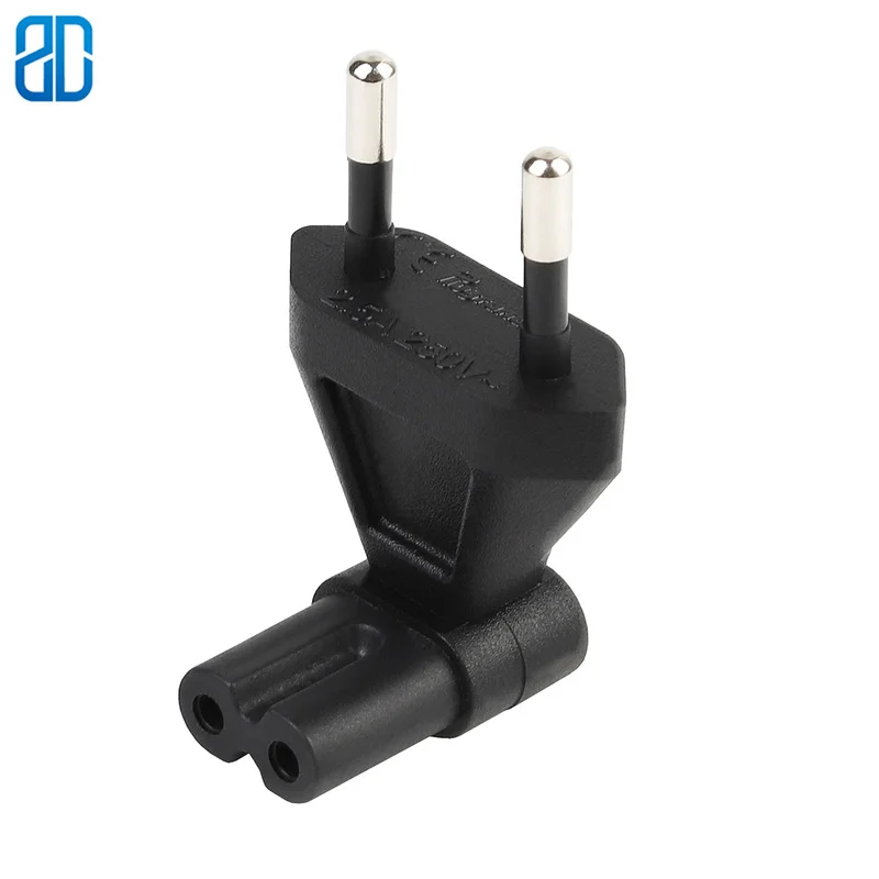 EU-C7 EU Euro TO IEC320 C7 Bend 90 Degree 2Pin AC Power Adapter Converter Plug Socket Travel Plug Connector for PDU/UPS 10A 250V
EU-C7 EU Euro TO IEC320 C7 Bend 90 Degree 2Pin AC Power Adapter Converter Plug Socket Travel Plug Connector for PDU/UPS 10A 250V