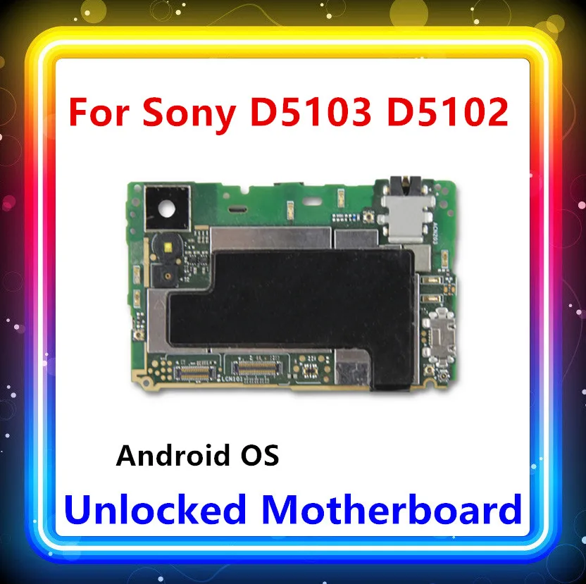 For Sony Xperia T3 D5103 D5102 motherboard unlocked with chips logic board with Android OS fee D5103 D5102 card replaced panel
For Sony Xperia T3 D5103 D5102 motherboard unlocked with chips logic board with Android OS fee D5103 D5102 card replaced panel
