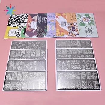 BEAUTYBIGBANG 6*12cm Rectangle Stamping Plates Flower Animal Mixed Pattern Nail Art Image Design Tools Stamp Template Stencil
BEAUTYBIGBANG 6*12cm Rectangle Stamping Plates Flower Animal Mixed Pattern Nail Art Image Design Tools Stamp Template Stencil