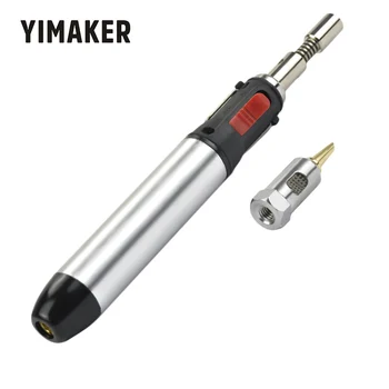 YIMAKER 1Pc Electronics DIY Tool Gas Soldering Iron Gun Adjustable Temperature 12ml Gas Blow Torch Cordless Pen Burner
YIMAKER 1Pc Electronics DIY Tool Gas Soldering Iron Gun Adjustable Temperature 12ml Gas Blow Torch Cordless Pen Burner