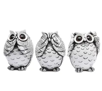 Cute 3 Pieces Mini Figurines owl Resin Crafts for Home Car Hotel Restaurant Decor Crafts
Cute 3 Pieces Mini Figurines owl Resin Crafts for Home Car Hotel Restaurant Decor Crafts
