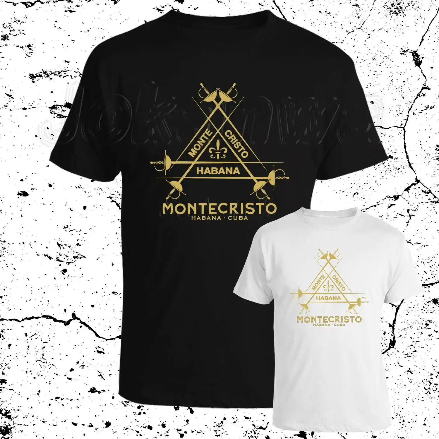 montecristo habana cuba logo cigar cohiba bolivar mens t shirt s