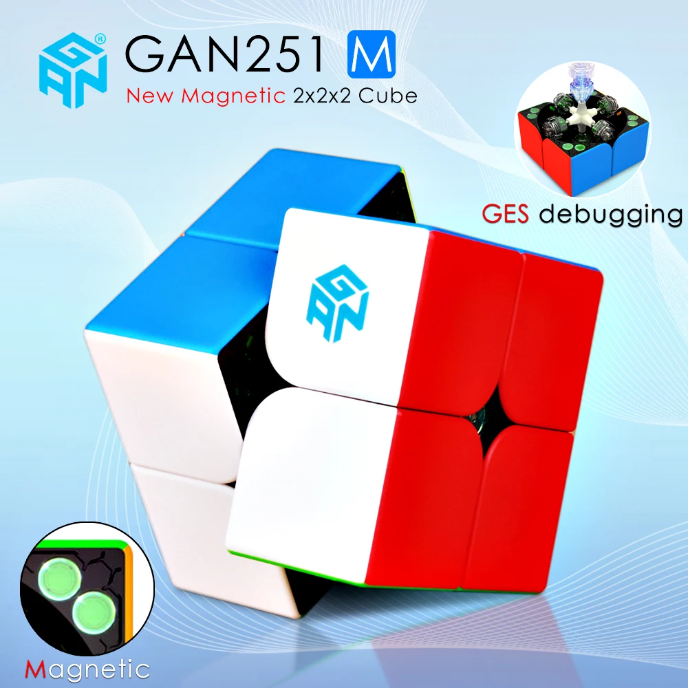 GAN251 M 2x2x2 Magnetic Magic Speed Cube Stickerless Professional GAN Magnets Pocket Puzzle Cube Educational Toy For Kid Gan251M
GAN251 M 2x2x2 Magnetic Magic Speed Cube Stickerless Professional GAN Magnets Pocket Puzzle Cube Educational Toy For Kid Gan251M
