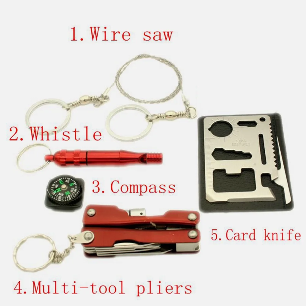 Multi-function Tool Plier Outdoor Survival Treasure Box Survival Tool Set Multifunctional Field First Aid Tools
Multi-function Tool Plier Outdoor Survival Treasure Box Survival Tool Set Multifunctional Field First Aid Tools