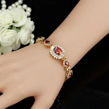 Shiny Red CZ Wedding Tennis Charms Bracelets for Women Rose Gold Plt Chain Link Bracelet&Bangle EU/US Style Jewelry
Shiny Red CZ Wedding Tennis Charms Bracelets for Women Rose Gold Plt Chain Link Bracelet&Bangle EU/US Style Jewelry